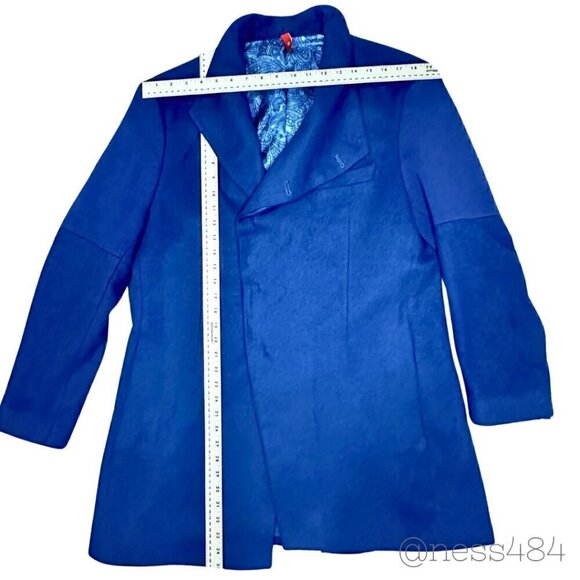 Ceketch Royal Blue Wool Coat 44R - Picture 8 of 10